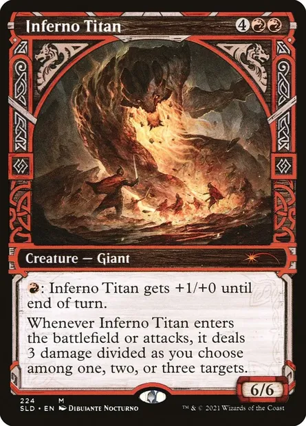Inferno Titan, Magic card SLD 224 — Secret Lair Drop set