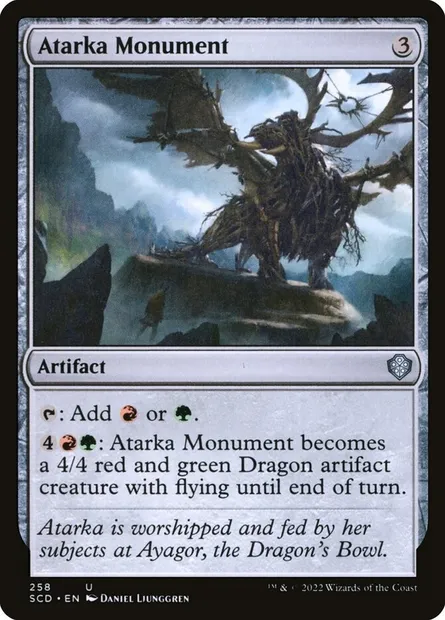 Monument d'Atarka, carte Magic SCD 258 — extension Starter Commander Decks