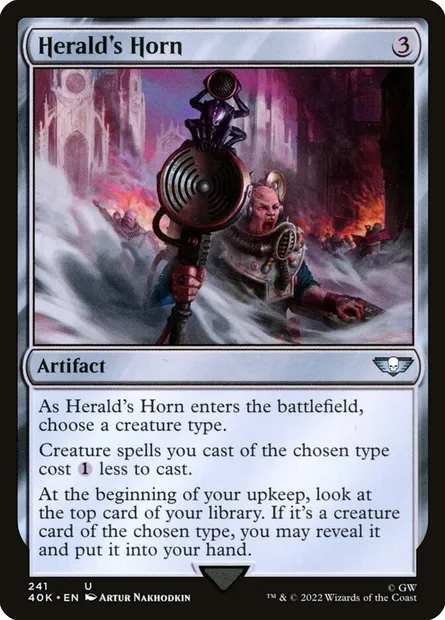 Cor du héraut, carte Magic 40K 241 — extension Warhammer 40,000 Commander