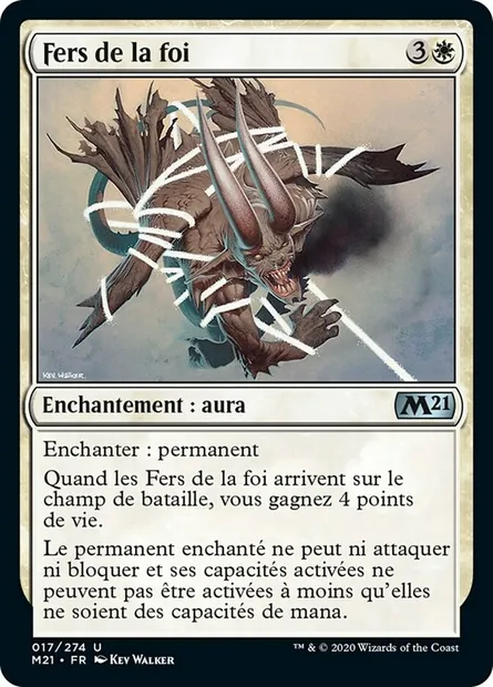 Fers de la foi, carte Magic M21 17 — extension Core Set 2021