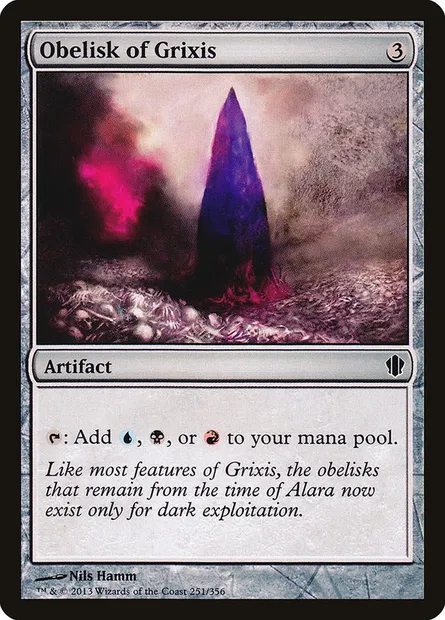 Obelisk of Grixis, Magic card C13 251 — Commander 2013 set