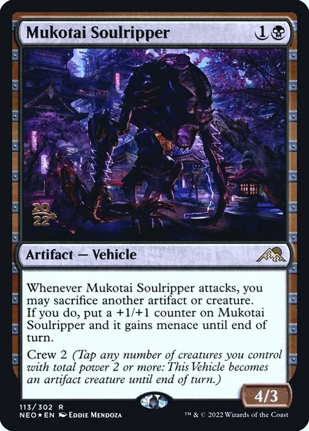 Mukotai Soulripper, Magic card PNEO 113s — Kamigawa: Neon Dynasty Promos set