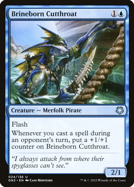Brineborn Cutthroat, Magic card GN3 24 — Game Night: Free-for-All set