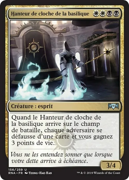 Hanteur de cloche de la basilique, carte Magic RNA 156 — extension L'allégeance de Ravnica