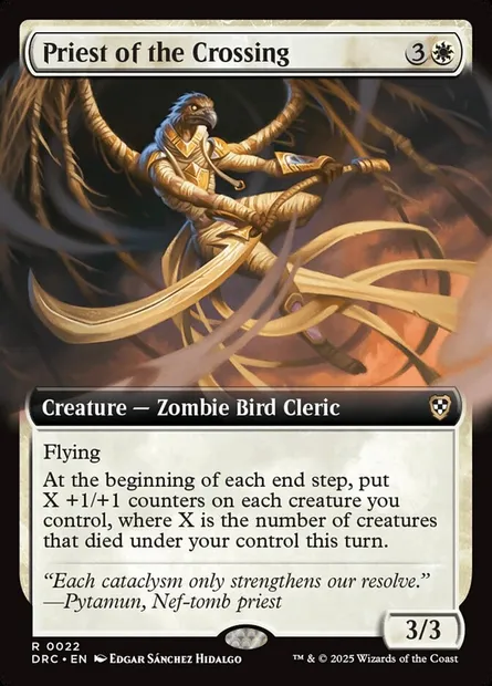 Priest of the Crossing, Magic card DRC 22 — Aetherdrift Commander set