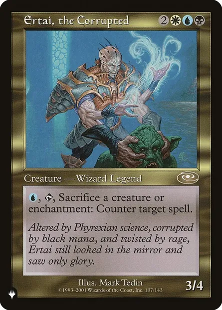 Ertai, the Corrupted, Magic card PLS 107 — The List set