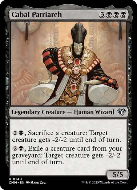 Cabal Patriarch, Magic card CMM 140 — Commander Masters set