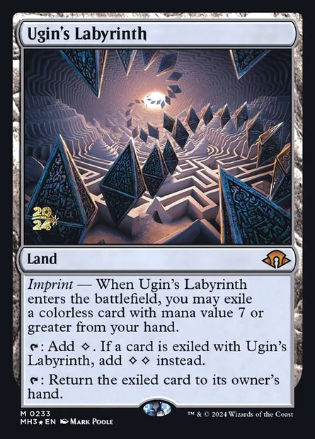 Ugin's Labyrinth, Magic card PMH3 233s — Modern Horizons 3 Promos set