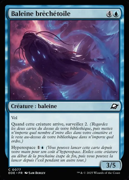 Baleine brèchétoile, carte Magic EOE 77 — extension Edge of Eternities