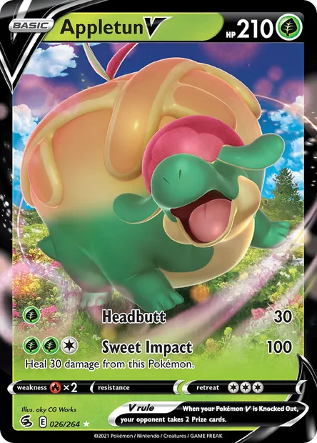 Appletun V, Pokémon card FST 26 — Fusion Strike set
