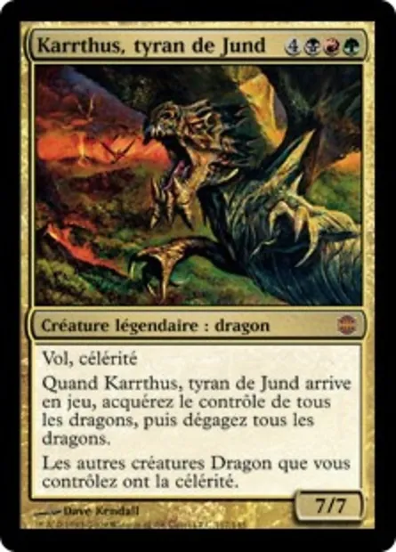 Karrthus, tyran de Jund, carte Magic ARB 117 — extension La Renaissance d'Alara