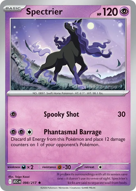 Spectrier, Pokémon card ASC 098 — Ascended Heroes set