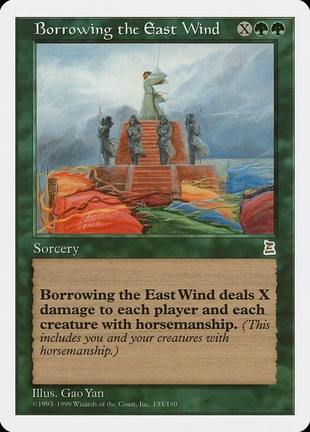 Borrowing the East Wind, Magic card PTK 133 — Portal Three Kingdoms set