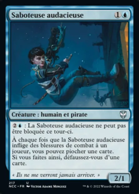 Saboteuse audacieuse, carte Magic NCC 217 — extension New Capenna Commander