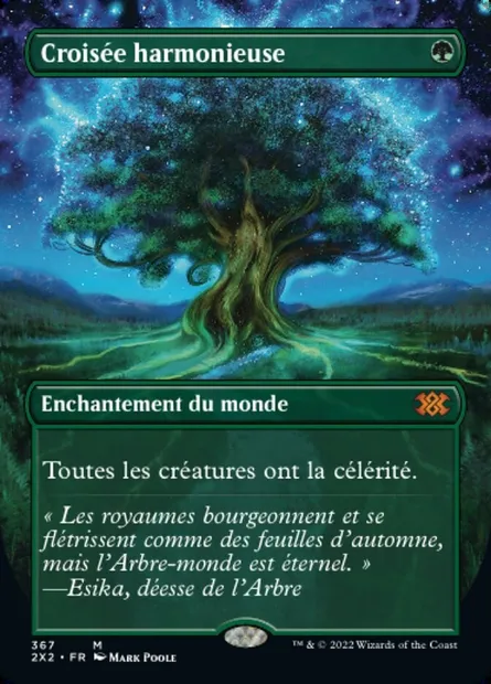 Croisée harmonieuse, carte Magic 2X2 367 — extension Double Masters 2022