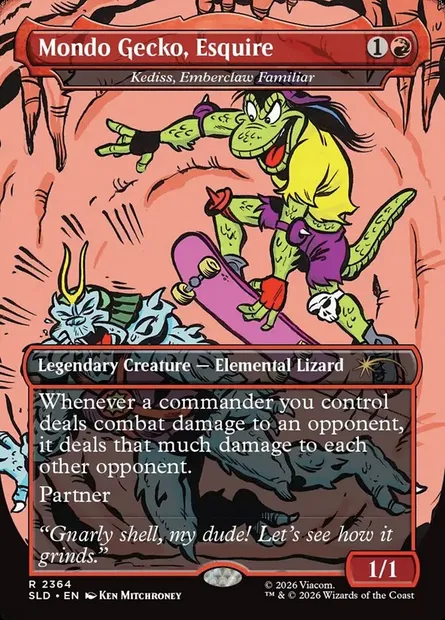 Kediss, Emberclaw Familiar, Magic card SLD 2364 — Secret Lair Drop set
