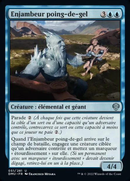 Enjambeur poing-de-gel, carte Magic DMU 51 — extension Dominaria Uni