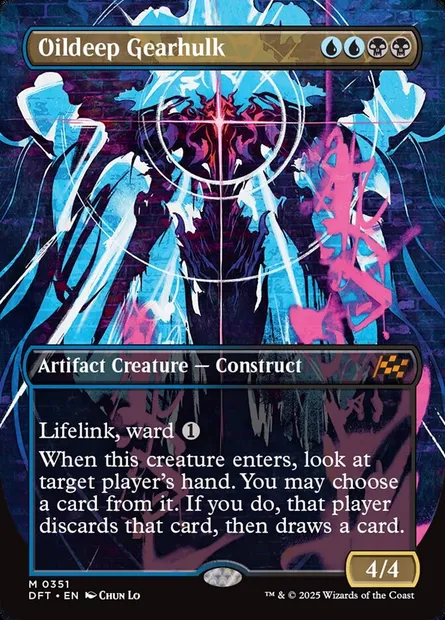 Oildeep Gearhulk, Magic card DFT 351 — Aetherdrift set