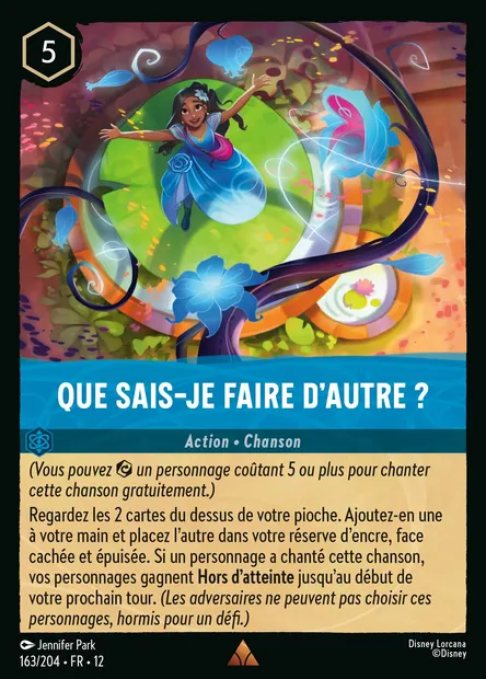 Que sais-je faire d'autre ?, carte Disney Lorcana CH12-163 — extension Contrées Inconnues