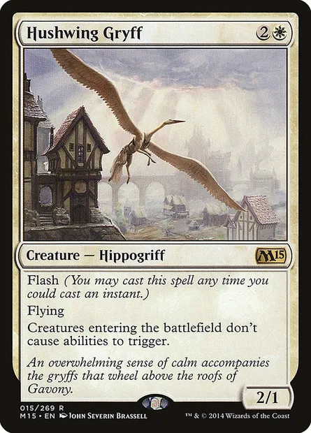 Hushwing Gryff, Magic card M15 15 — Magic 2015 set