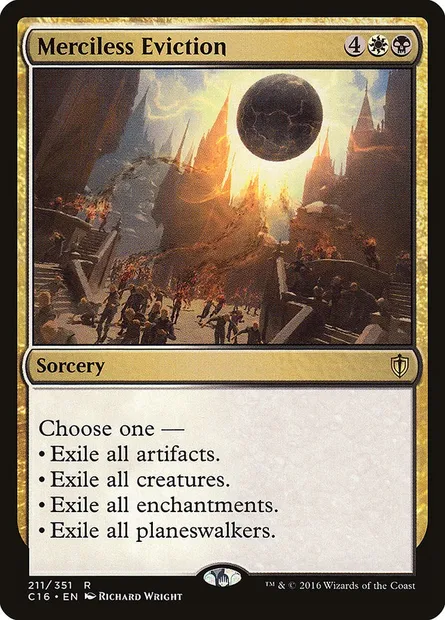 Merciless Eviction, Magic card C16 211 — Commander 2016 set