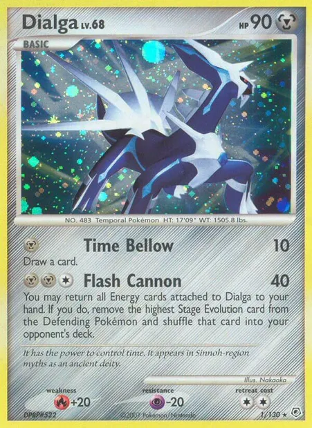 Dialga, Pokémon card DP 1 — Diamond & Pearl set