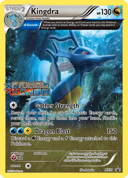 Kingdra, Pokémon card XY 39 — XY Black Star Promos set
