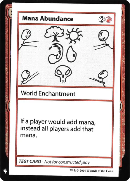 Mana Abundance, carte Magic CMB1 58 — extension Mystery Booster Playtest Cards 2019