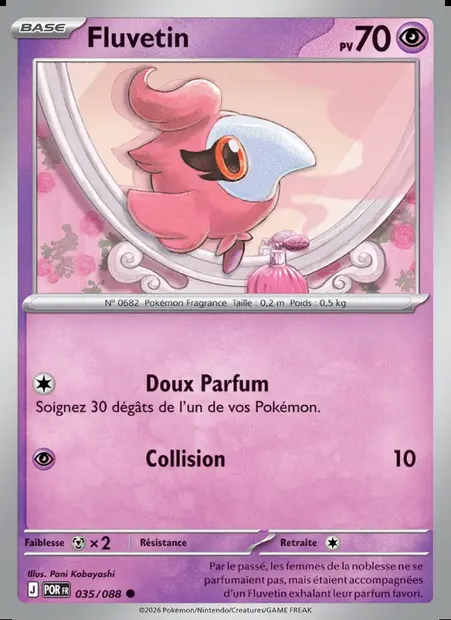 Fluvetin, carte Pokémon POR 035 — extension Équilibre Parfait