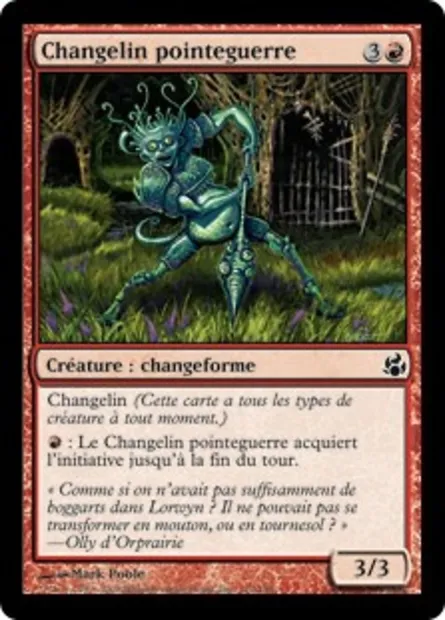 Changelin pointeguerre, carte Magic MOR 112 — extension Leveciel