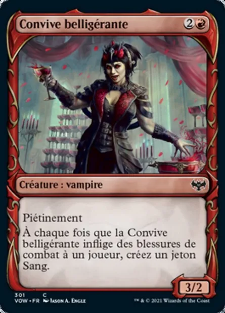 Convive belligérante, carte Magic VOW 301 — extension Innistrad : noce écarlate