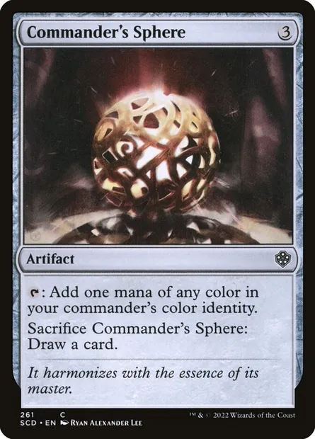 Commander's Sphere, Magic card SCD 261 — Starter Commander Decks set
