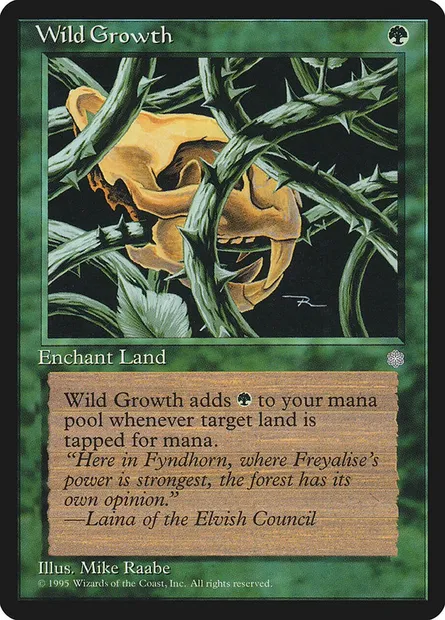 Wild Growth, Magic card ICE 277 — Ice Age set