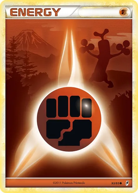 Énergie Combat, carte Pokémon CL 93 — extension L'appel des Légendes