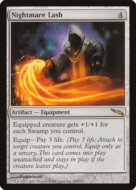 Nightmare Lash, Magic card MRD 219 — Mirrodin set