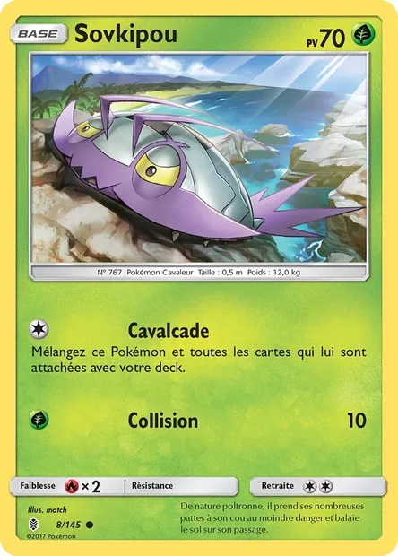 Sovkipou, carte Pokémon GRI 8 — extension Gardiens Ascendants