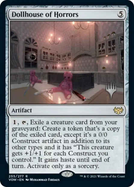 Dollhouse of Horrors, Magic card PVOW 255p — Innistrad: Crimson Vow Promos set