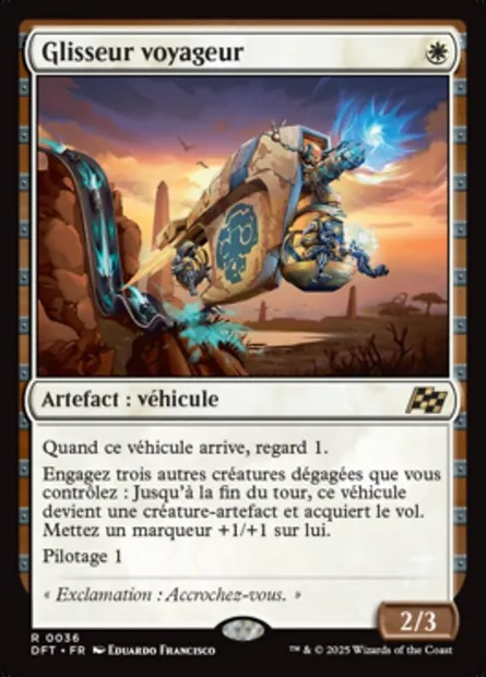 Glisseur voyageur, carte Magic DFT 36 — extension Aetherdrift