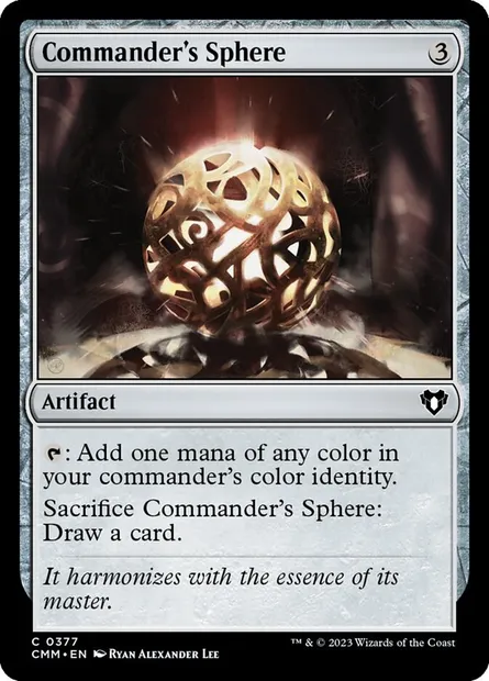 Sphère du commandant, carte Magic CMM 377 — extension Commander Masters