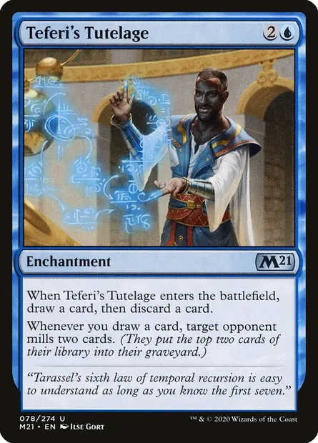Teferi's Tutelage, Magic card M21 78 — Core Set 2021 set