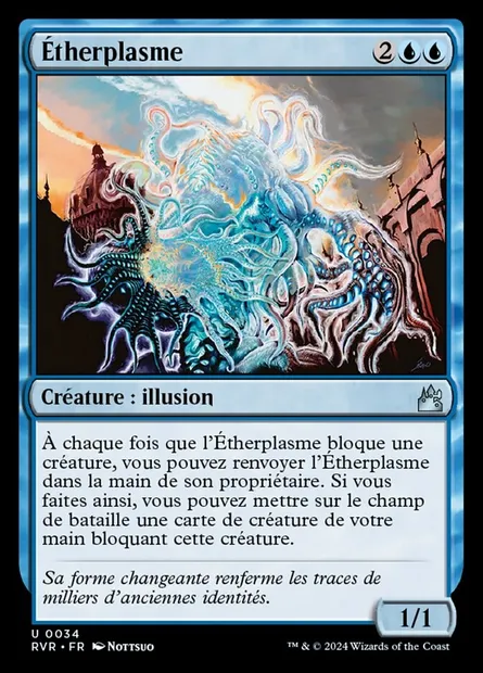 Étherplasme, carte Magic RVR 34 — extension Ravnica Remastered