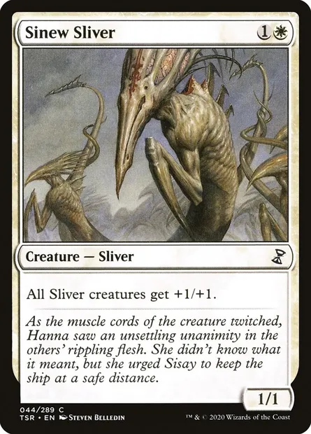 Sinew Sliver, Magic card TSR 44 — Time Spiral Remastered set