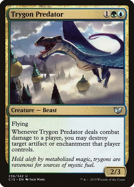 Trygon Predator, Magic card C15 236 — Commander 2015 set