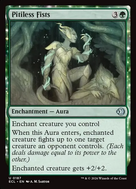 Pitiless Fists, Magic card ECL 187 — Lorwyn Eclipsed set