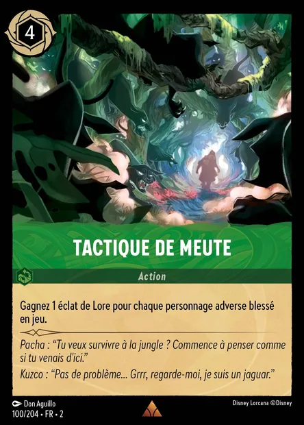 Tactique de meute, carte Disney Lorcana CH2-100 — extension L'Ascension des Floodborn