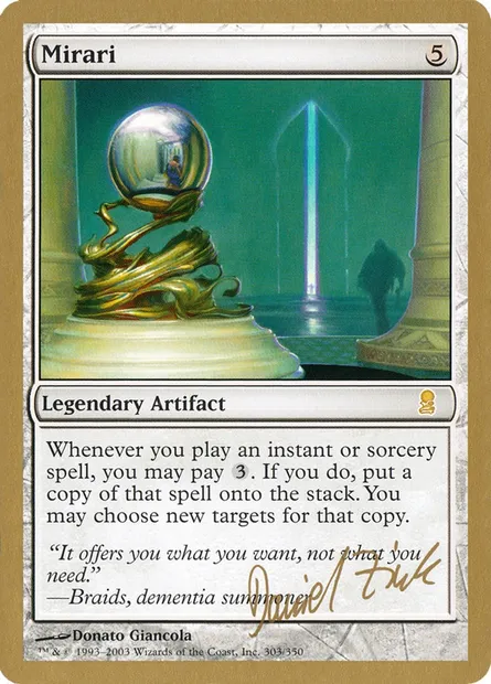 Mirari, Magic card WC03 dz303 — World Championship Decks 2003 set