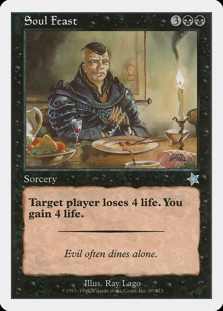 Soul Feast, Magic card S99 90 — Starter 1999 set