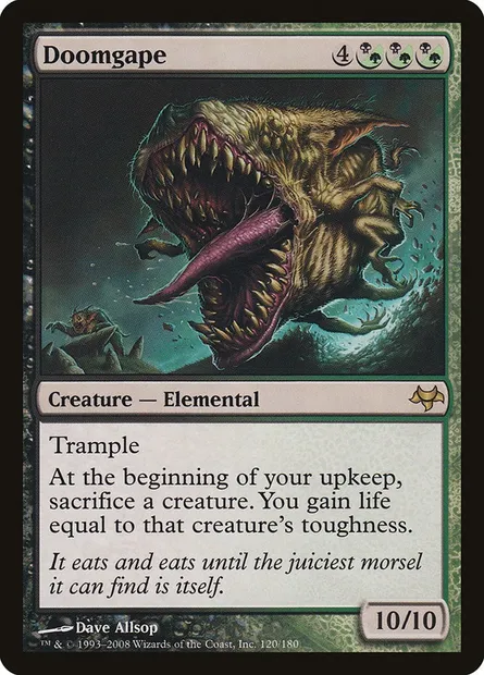 Doomgape, Magic card EVE 120 — Eventide set