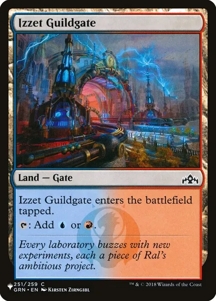 Izzet Guildgate, Magic card PLST GRN-251 — The List set