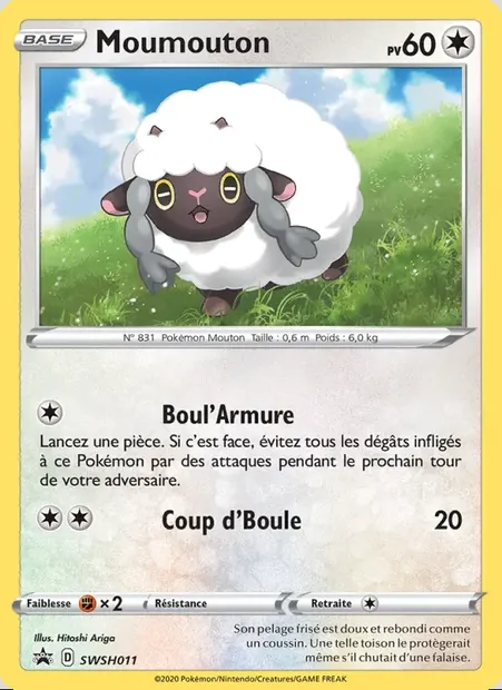 Moumouton, carte Pokémon SWSH 011 — extension Promo SWSH